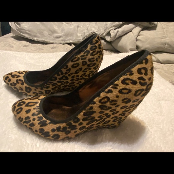 Steve Madden Cheetah hair Selena wedges - Picture 2 of 4